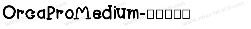 OrcaPro Medium字体转换